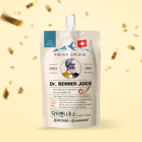 닥터벤나주스 1박스(유기농당근사과주스) (100ml*30팩)