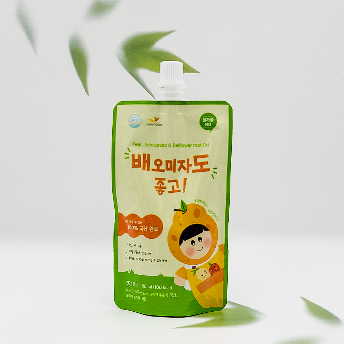 오손도손 배오미자도 좋고 국내산 배 도라지 오미자 즙 100ml 15포
